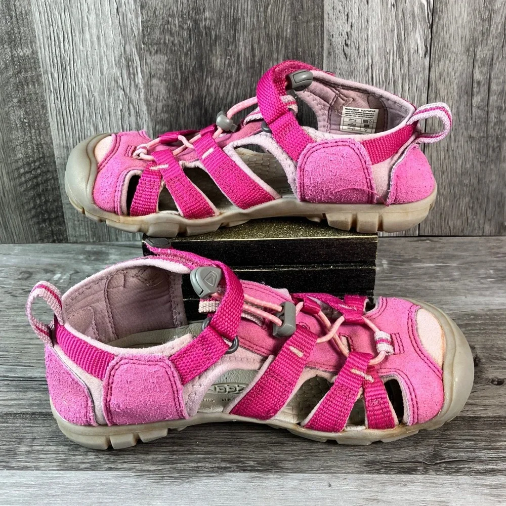 Keen Seacamp II CNX Kids Pink Magenta Hiking Water Sandals 1022979 Size 13 US
